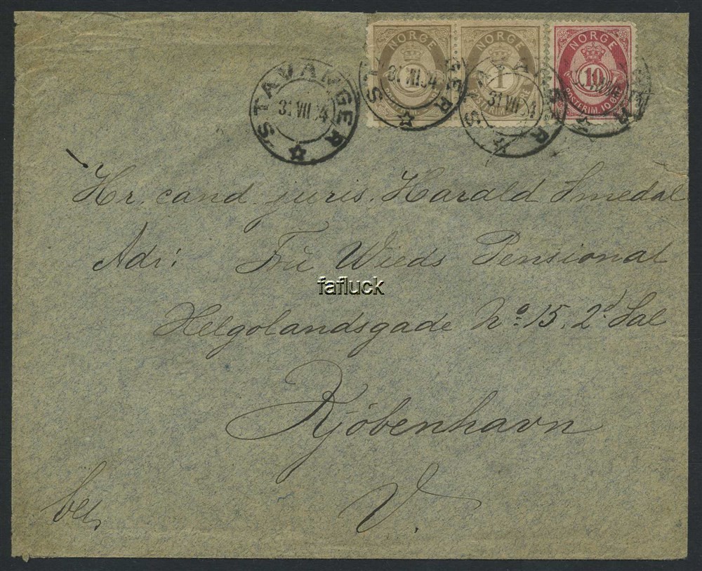 Norway covers: NK 0022(2),43. STAVANGER 31.VII.84, DK-