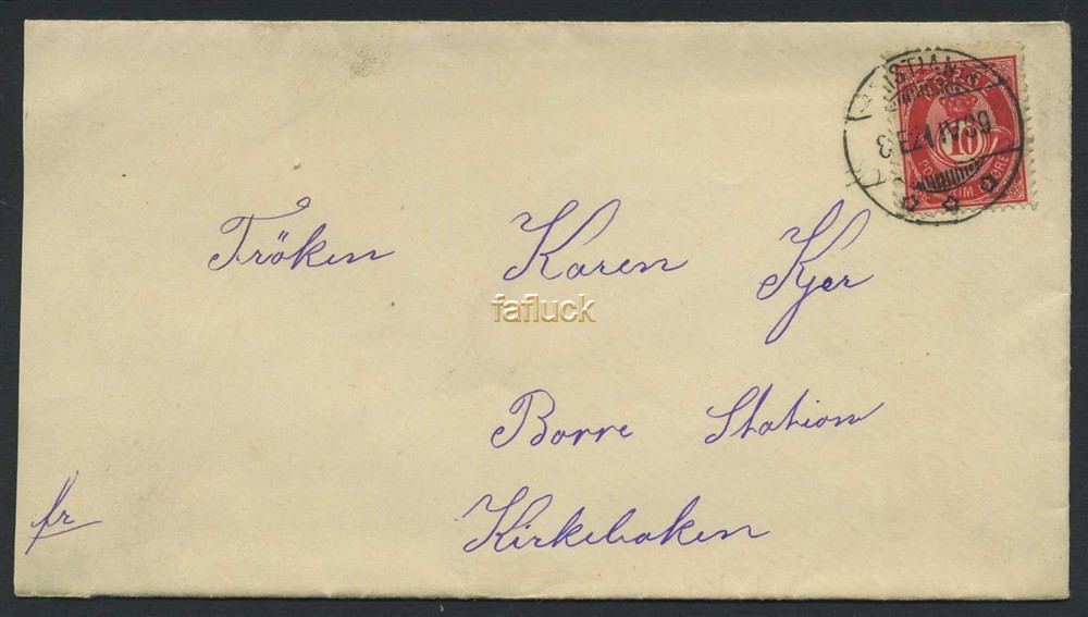 Norway covers: NK 0053 III. KRISTIANIA 21.IV.89. Superb