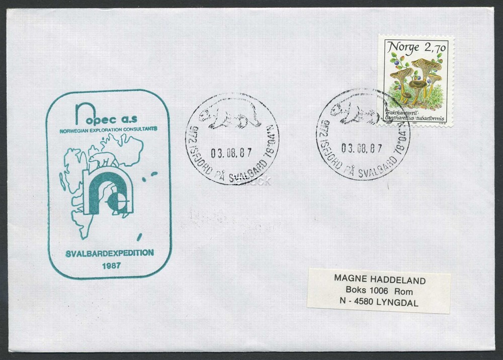 Norway Polar 03: 1987.08.03. NOPEC A.S., NORWEGIAN EXPLORATION CONSULTANTS,