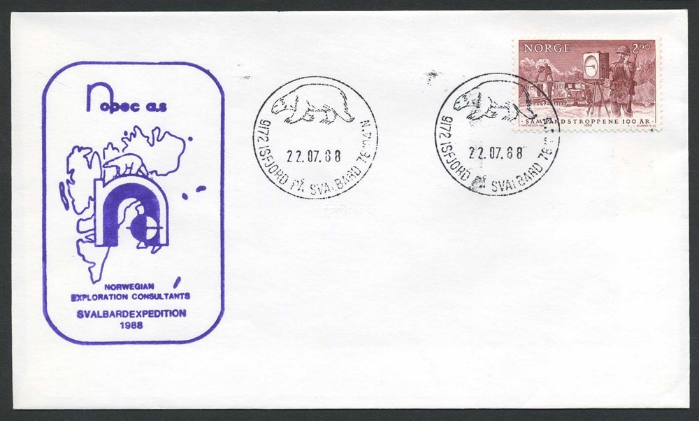 Norway Polar 03: 1988.07.22. NOPEC AS, SVALBARDEXPEDITION 1988, Norwegian