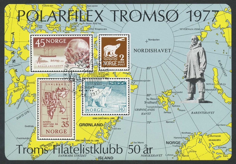 Norway official souvernir sheets: MB 09. 1977