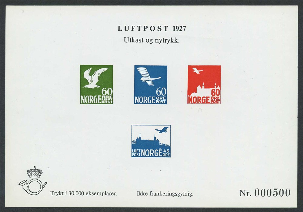 Norway official souvernir sheets: MB 11. 1979