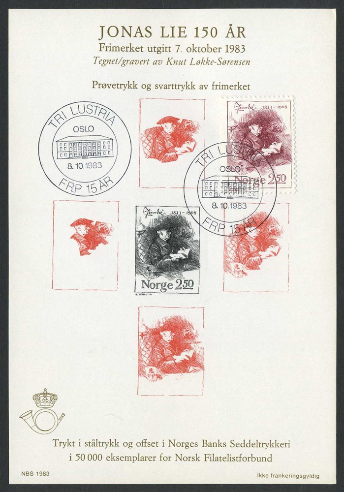 Norway official souvernir sheets: MB 16. 1983