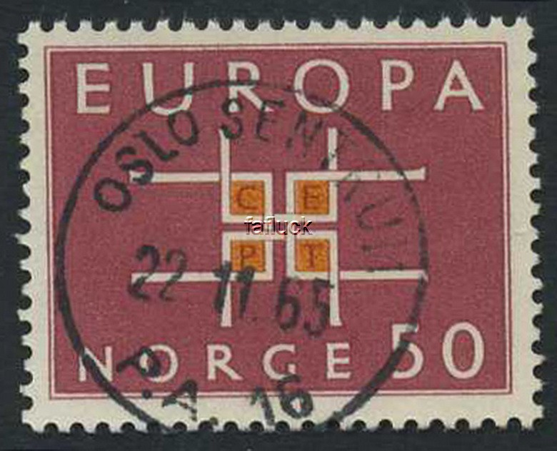 NK 0540. OSLO SENTRUM/P.A.16 - 22.11.65. Superb canc.