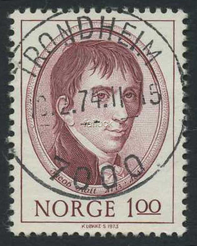 NK 0714. TRONDHEIM/7000 - 3.2.74 (St). Superb!