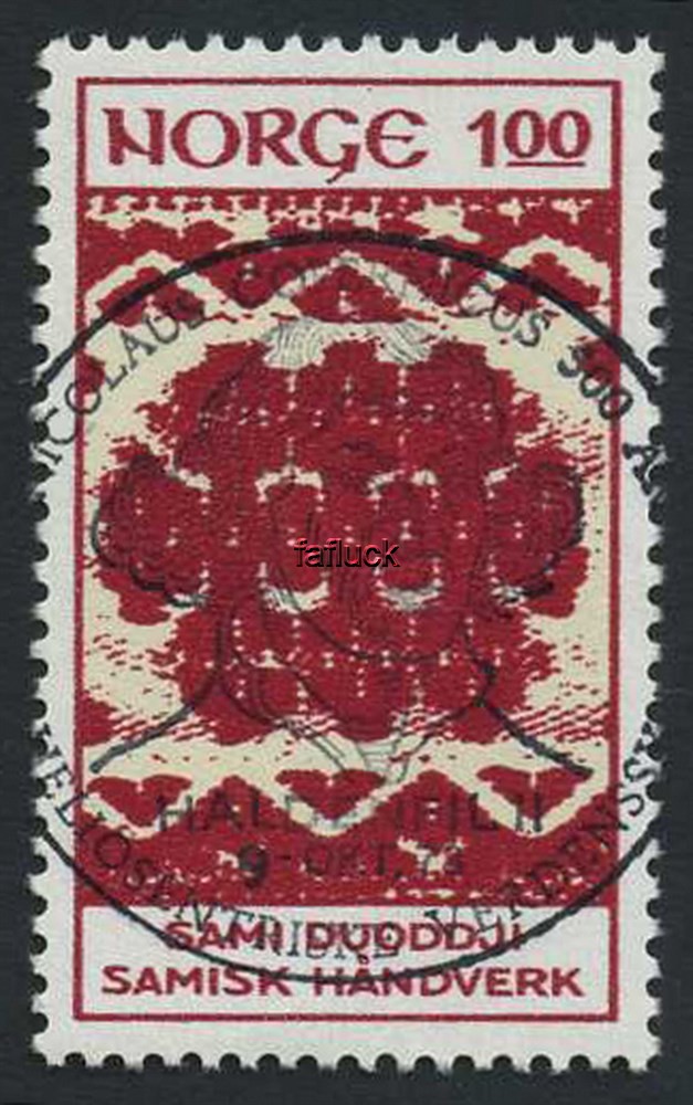 NK 0717.HALDENFIL 9.OKT.73 (Øf). Superb canc. 1st day of issue!