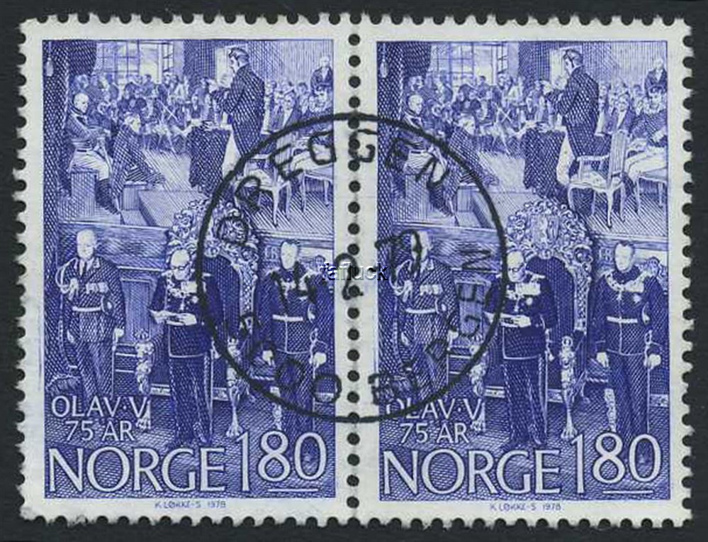 NK 0822. BERGEN/5000\DREGGEN 14.2.79 (Ho). Superb canc. on