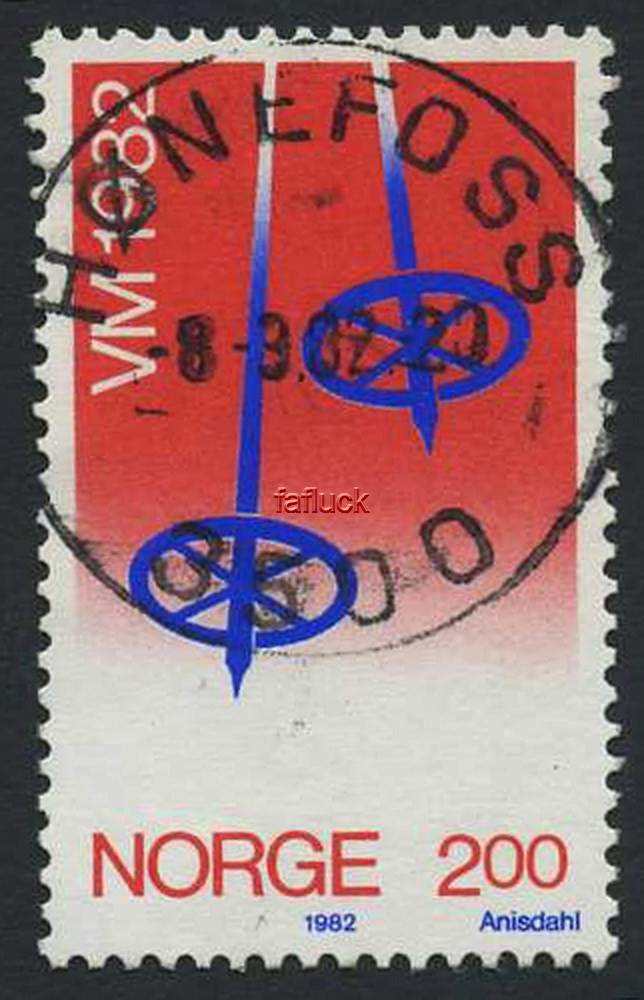 NK 0901. HØNEFOSS/3500 - 8.9.82 (Bu). Superb canc.