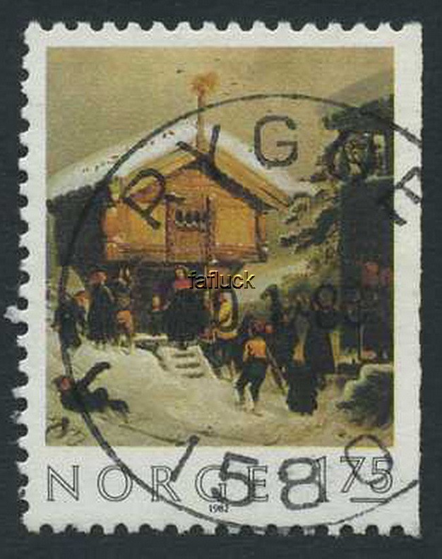 NK 0923 Bh. RYGGE/1580 - 10.1.83 (Øf). Superb canc.