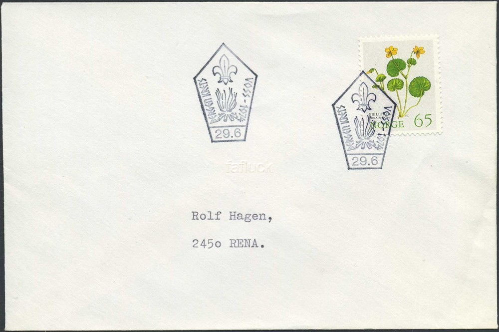 Norway Special event postmarks 28: 1974/23. BERGEN KRETS, VOSS 1974.