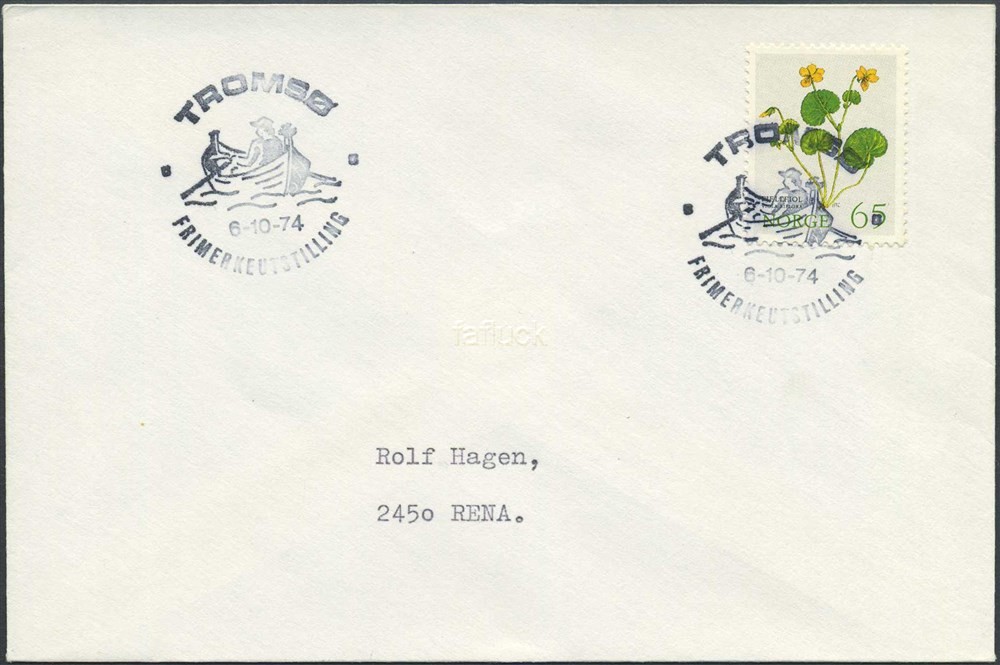 Norway Special event postmarks: 1974/38. TROMSØ FRIMERKEUTSTILLING.