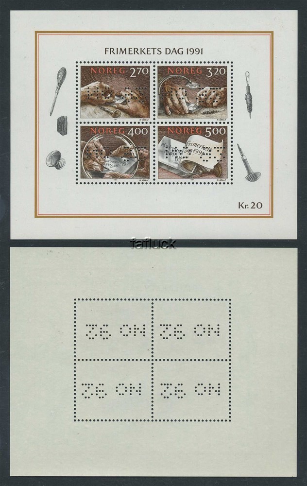 Norway philatelic perfin: 004.