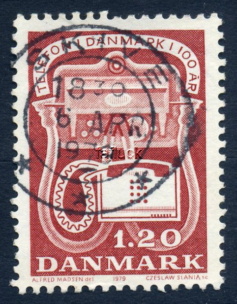 Denmark Superb cancellations: 0672. SKIVE 6 APR 1979.