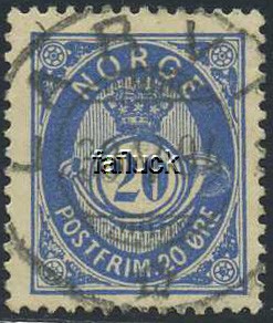 NK 0054 V. LARVIK 30 V 94 (SL).  Superb canc.