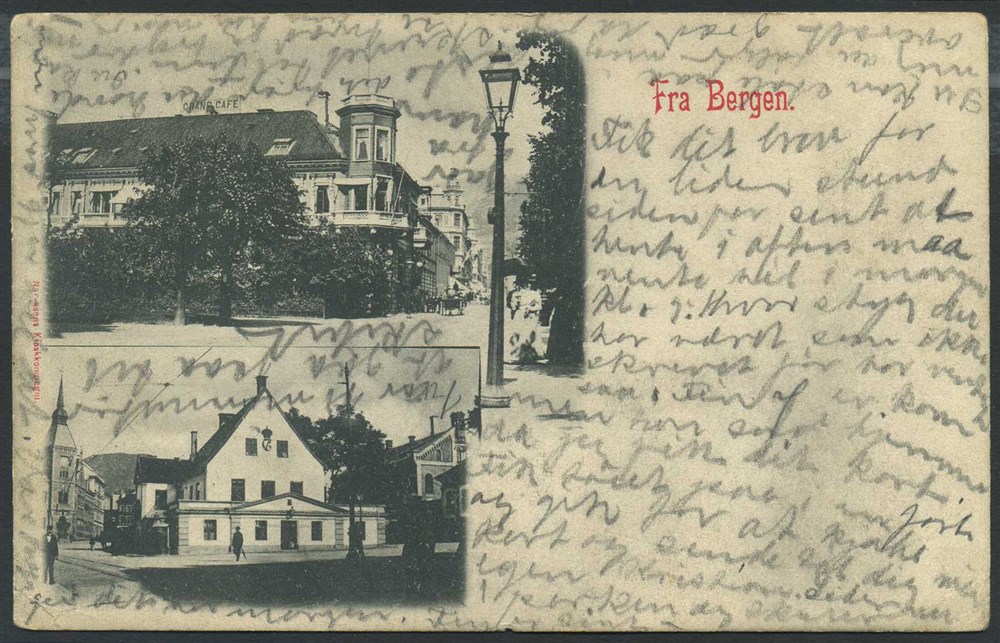 Norway ship mail: 15B 01. BERGEN-NEWCASTLE A 1903.06.13