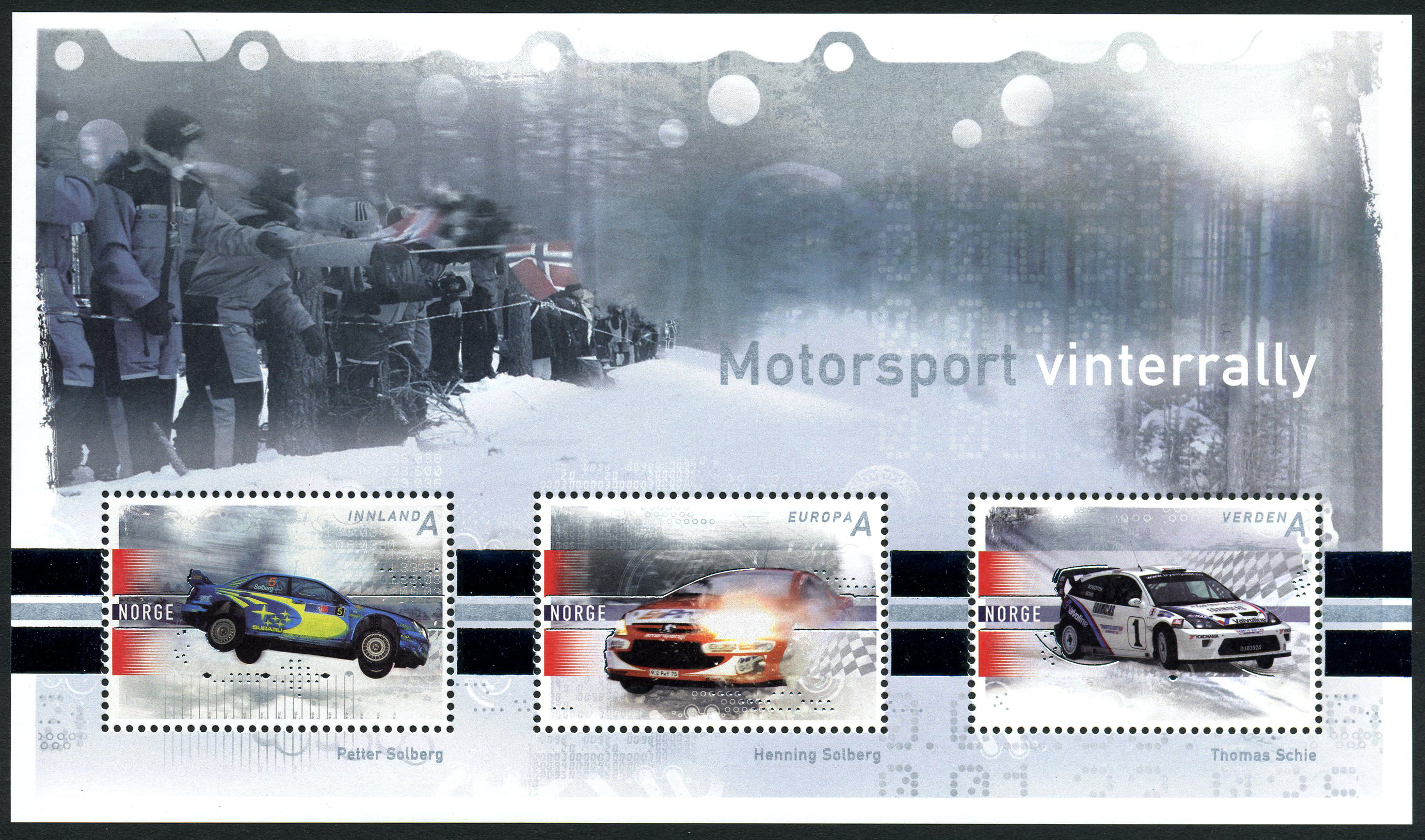 NK 1634-36 (Bl.32). ** WINT.RALLY 2007.  Miniature sheet. Mnh.