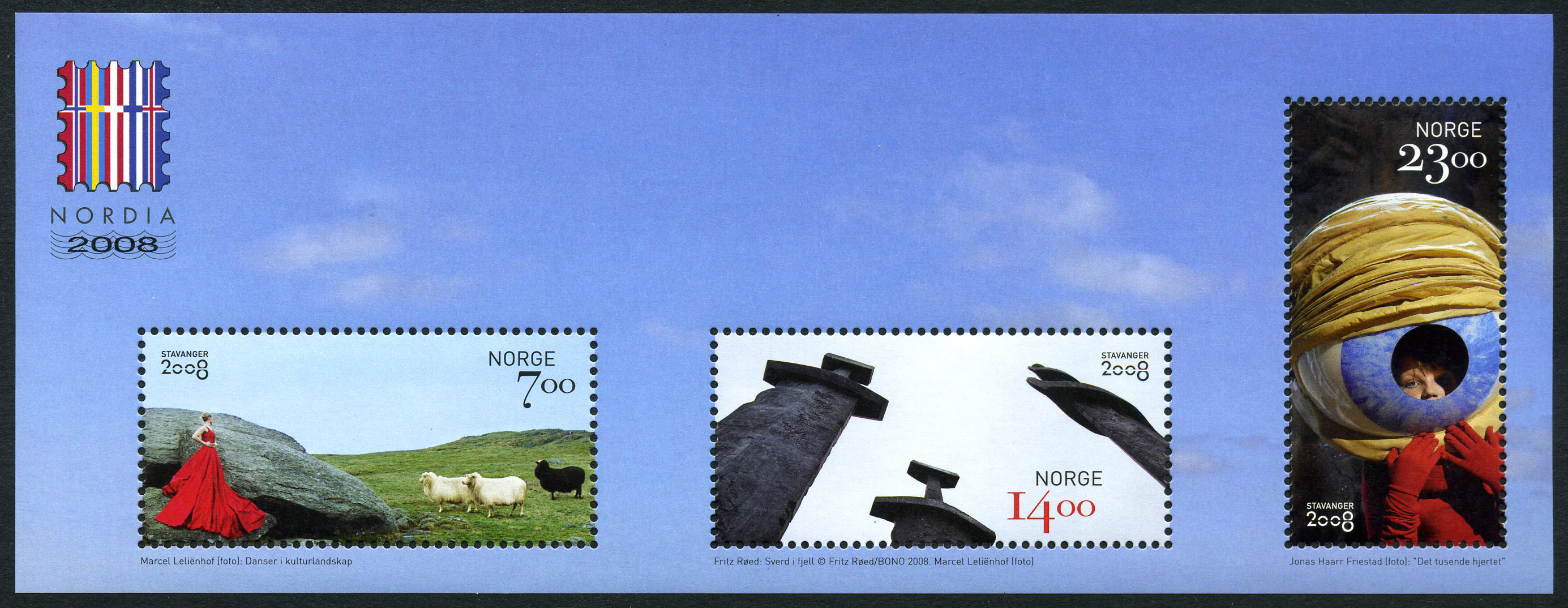 NK 1694-96 (Bl.35). ** NORDEN XVI, miniature sheet 2008. Mnh.