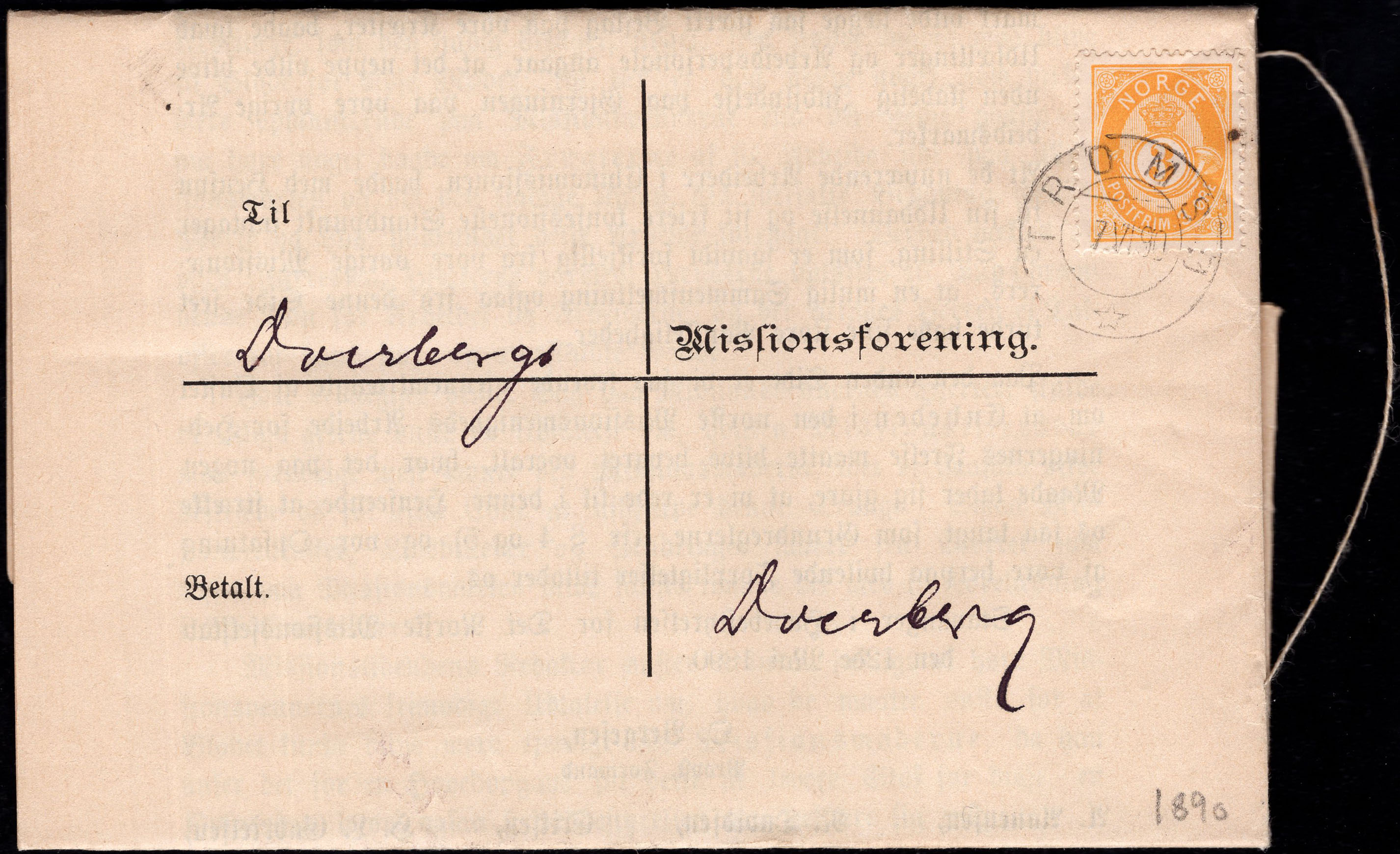 Norway covers: NK 0051 IIIa. TROMSØ 7 VI 90. Printed Matter