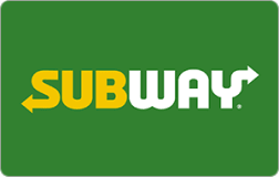 Subway Gift Card