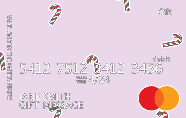 Holiday Candy Canes Gift Design