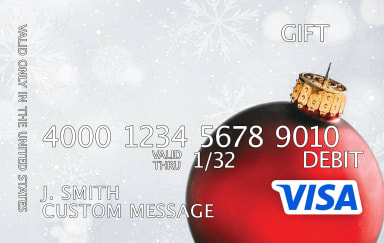 Holiday Red Tree Ornament Gift Design