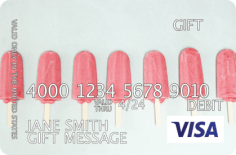 Custom Visa gift card