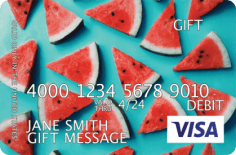 Custom Visa gift card