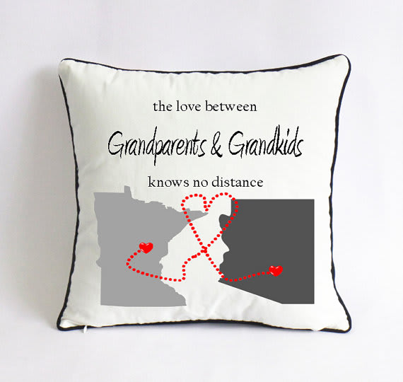 Download Long Distance Grandpa Grand Kids Pillow Case Fathers Day Gift For Grandparents Grandma Xmas Gift Grandpa Grand Kids Love Knows No Distance Gift Hero Wish Lists