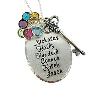 Personalized Sterling Silver Necklace - Customize with Up To 6 Names 