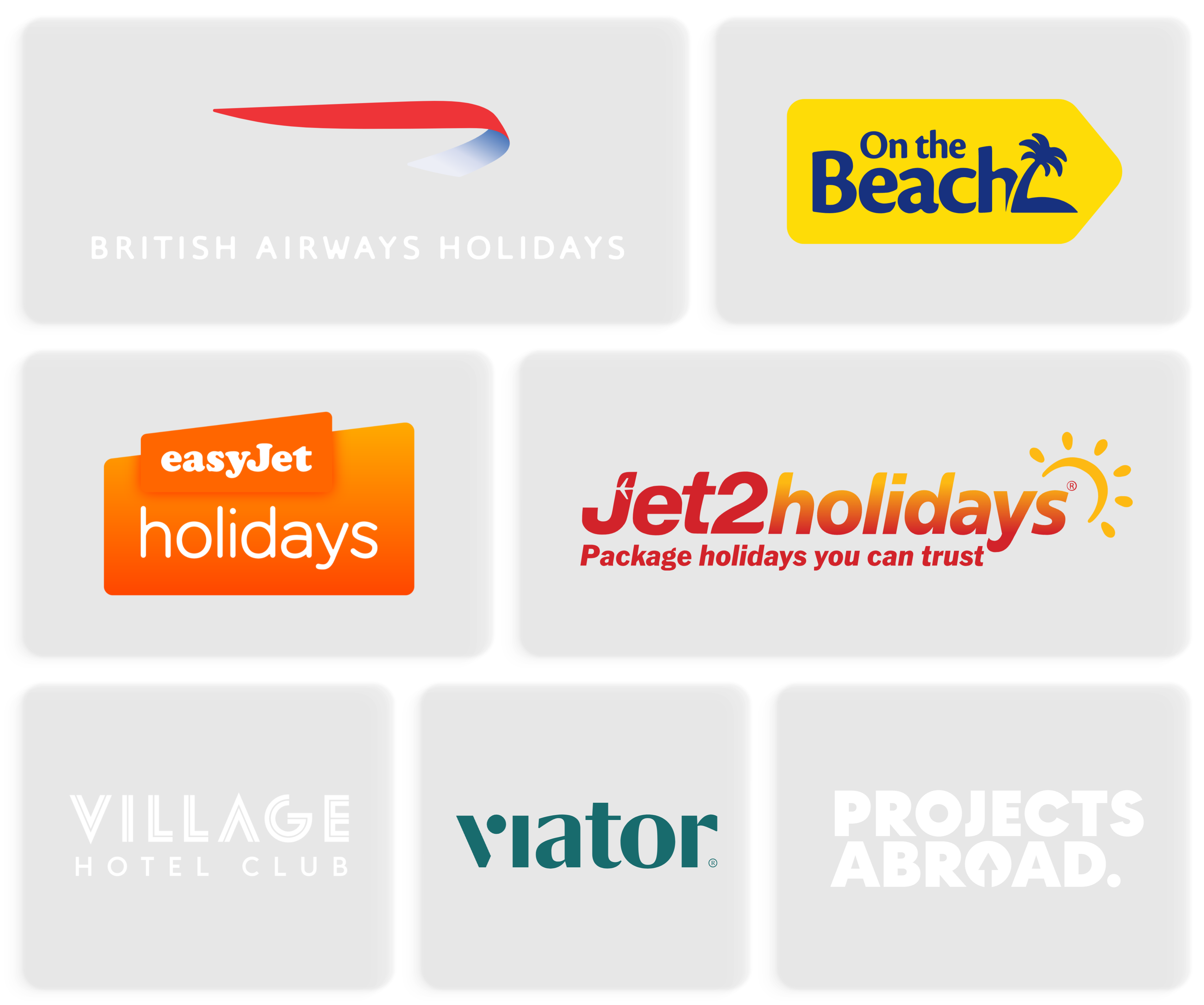 giftcloud travel client logos