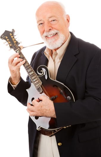 Mandolin Player Portrait Image