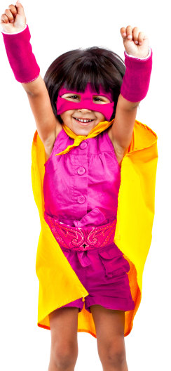 Superhero Party Portrait Image