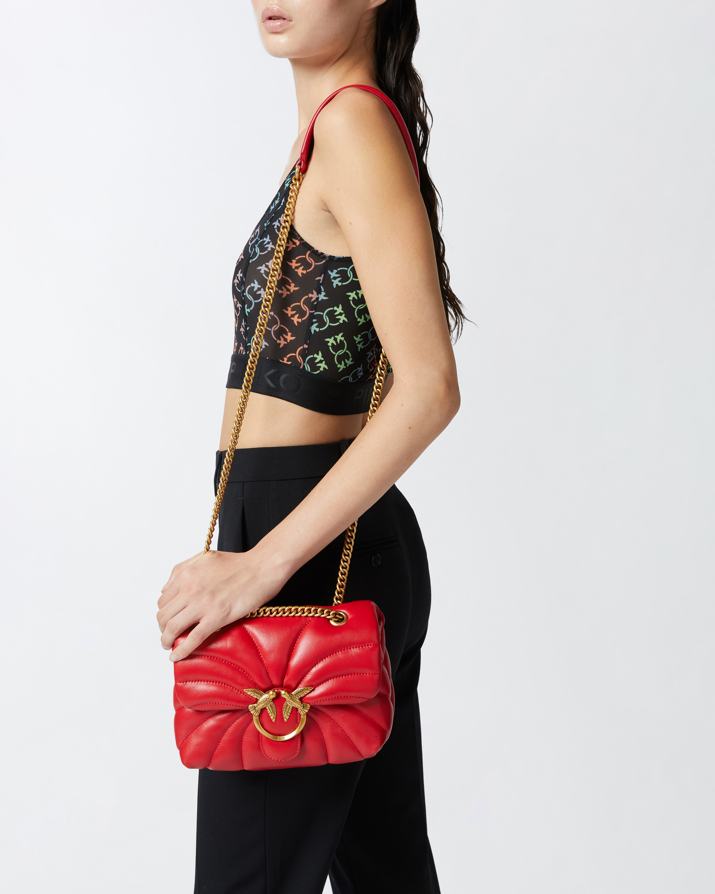 バッグ・カバンその他 PINKO 'Horizontal' mini crossbody bag Fuchsia PINKO 'Horizontal' mini crossbody bag Fuchsia