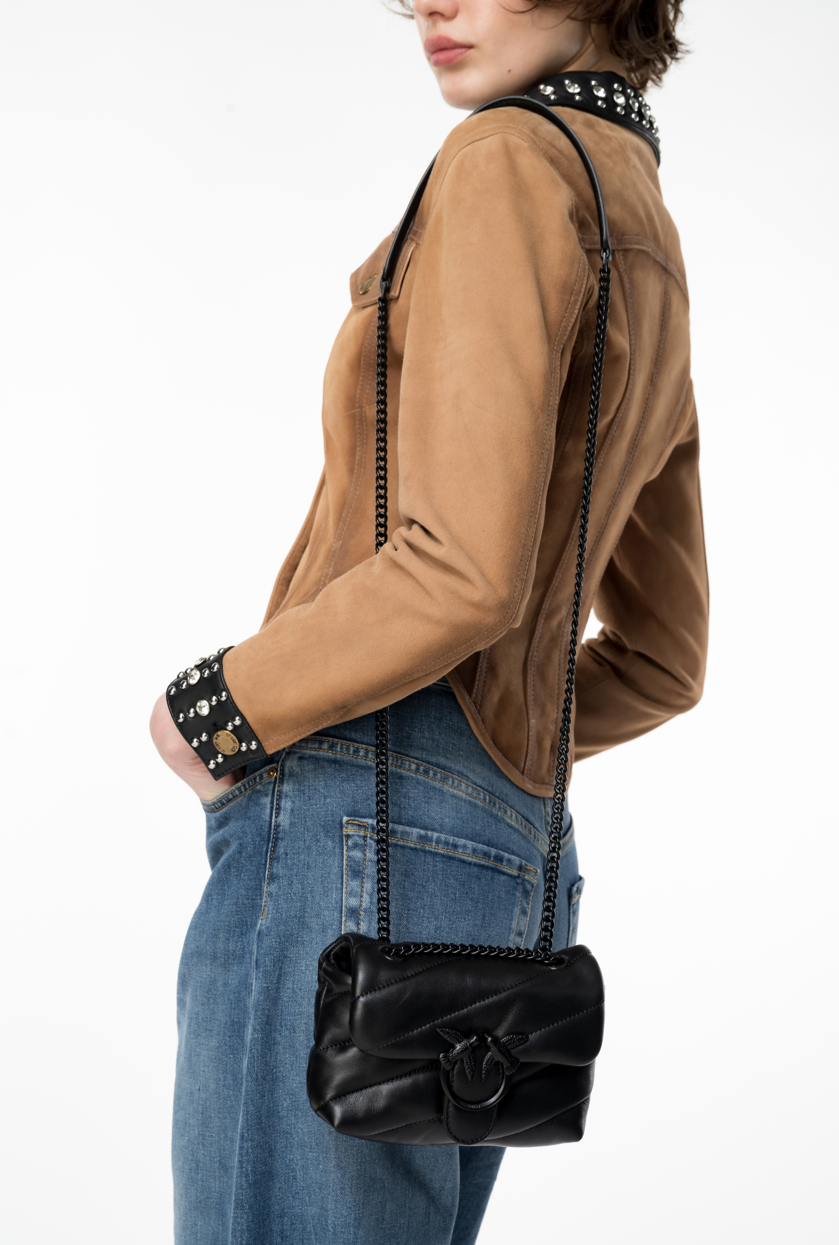 Сумка Baby Love Bag Puff Color Block - ЧЕРНЫЙ - large