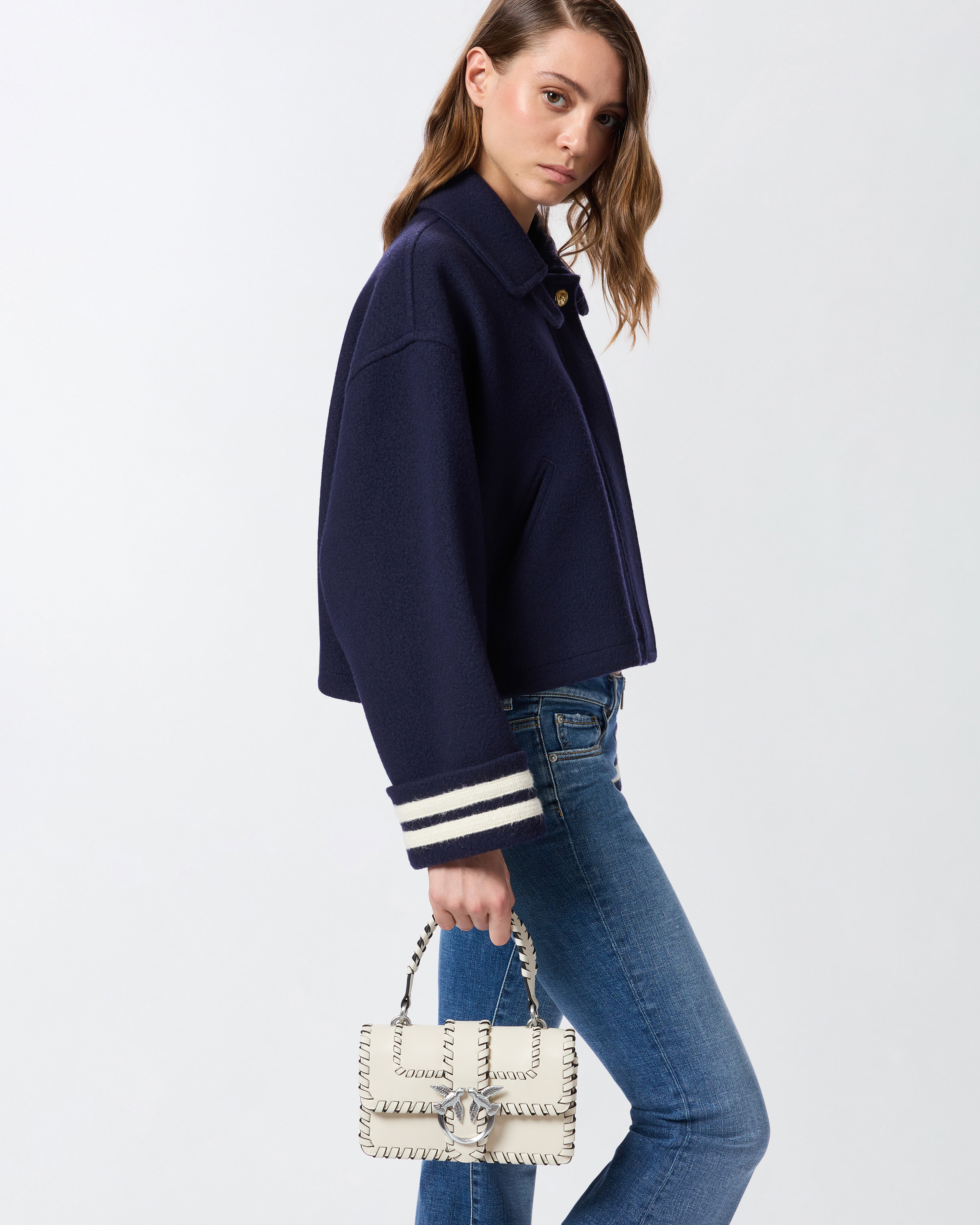 Borsa a mano piccola Mini Love Bag in pelle - Bianco - large