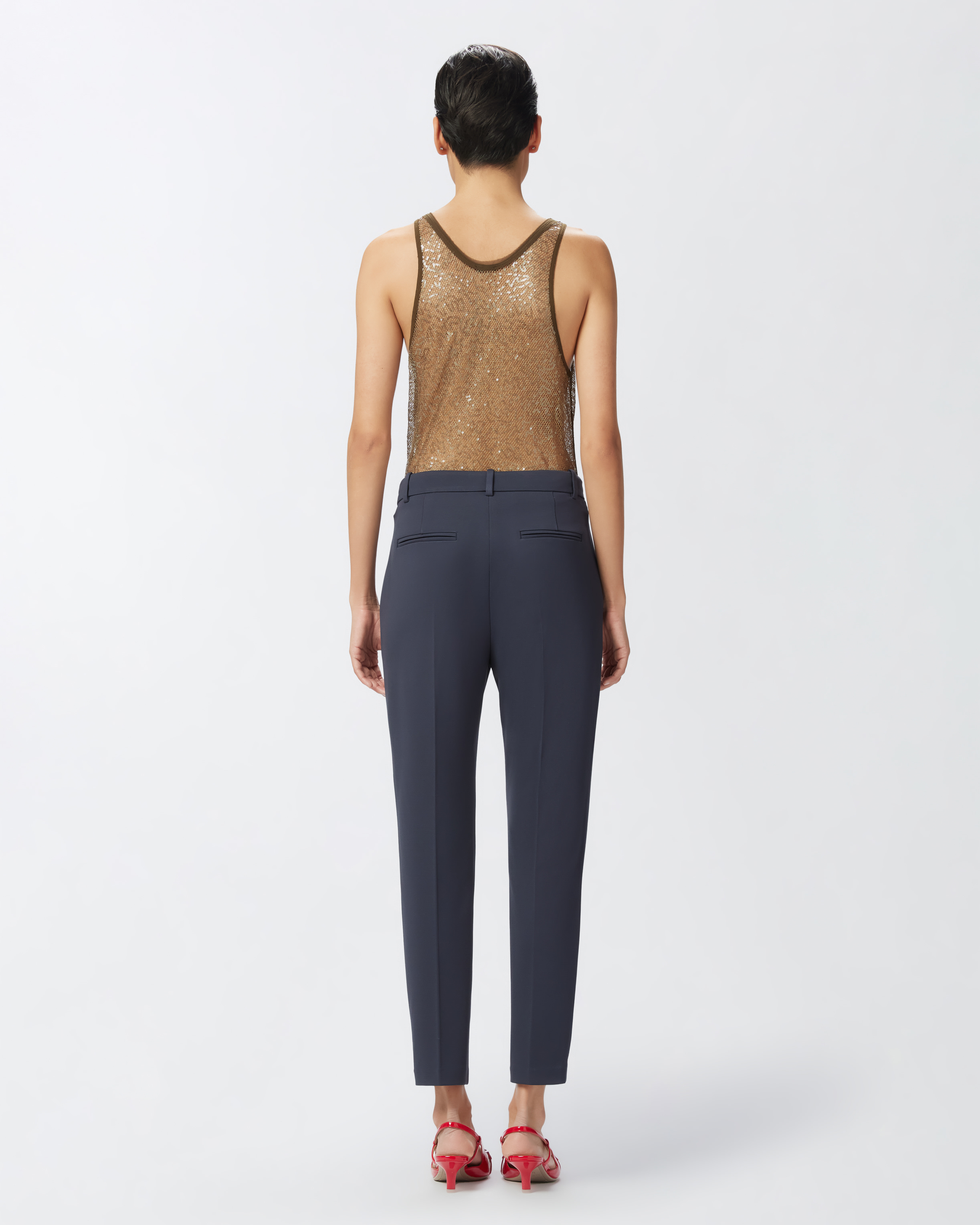 Pinko Milano-knit Cigarette Trousers