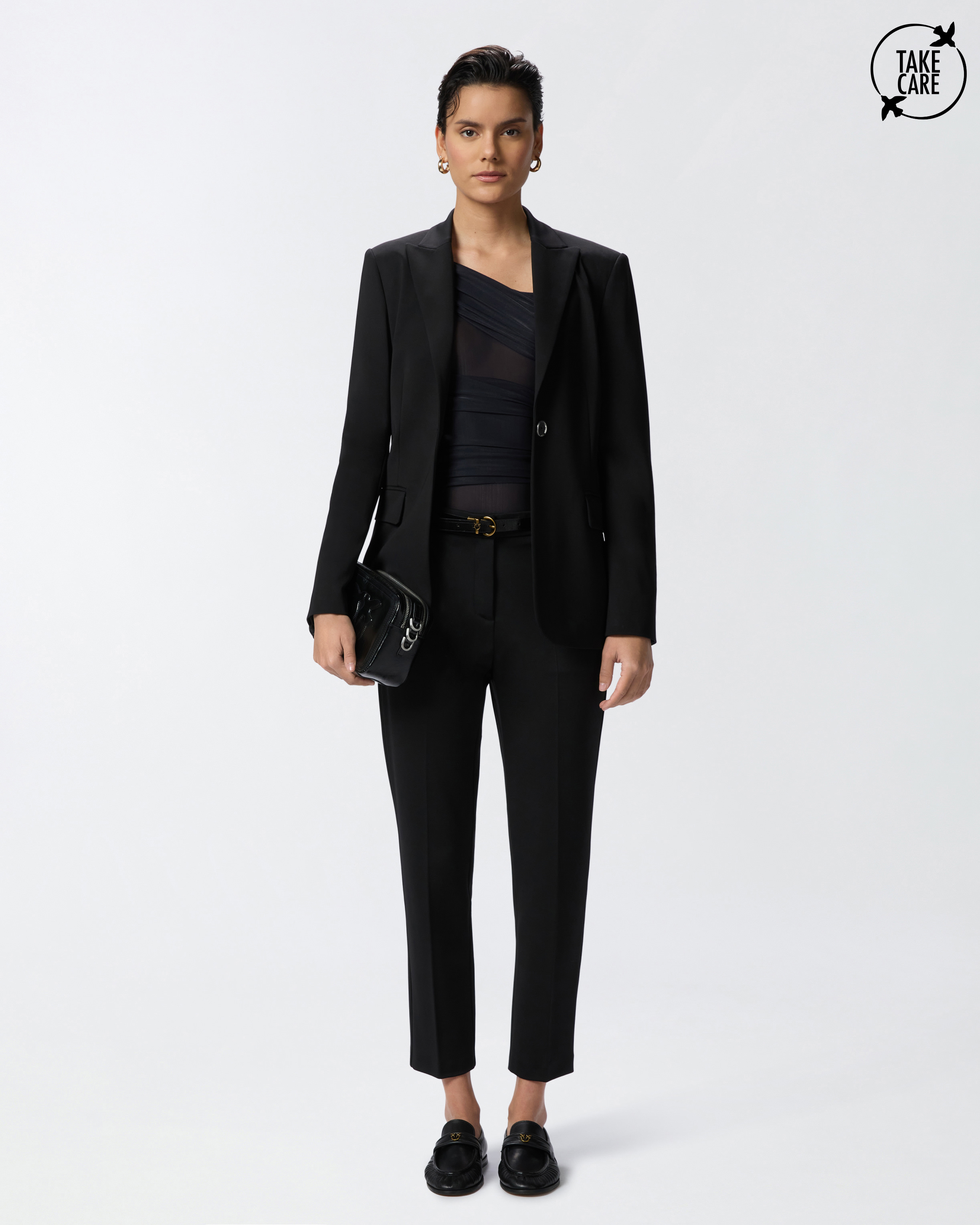 Milano-knit cigarette trousers PINKO → Shop Online