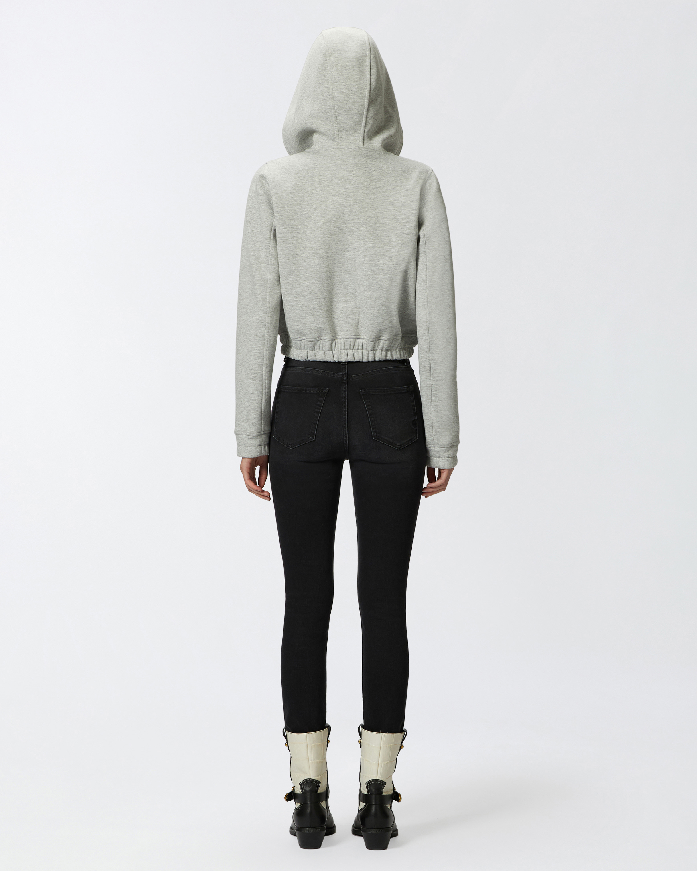 Skinny black stretch denim jeans 2