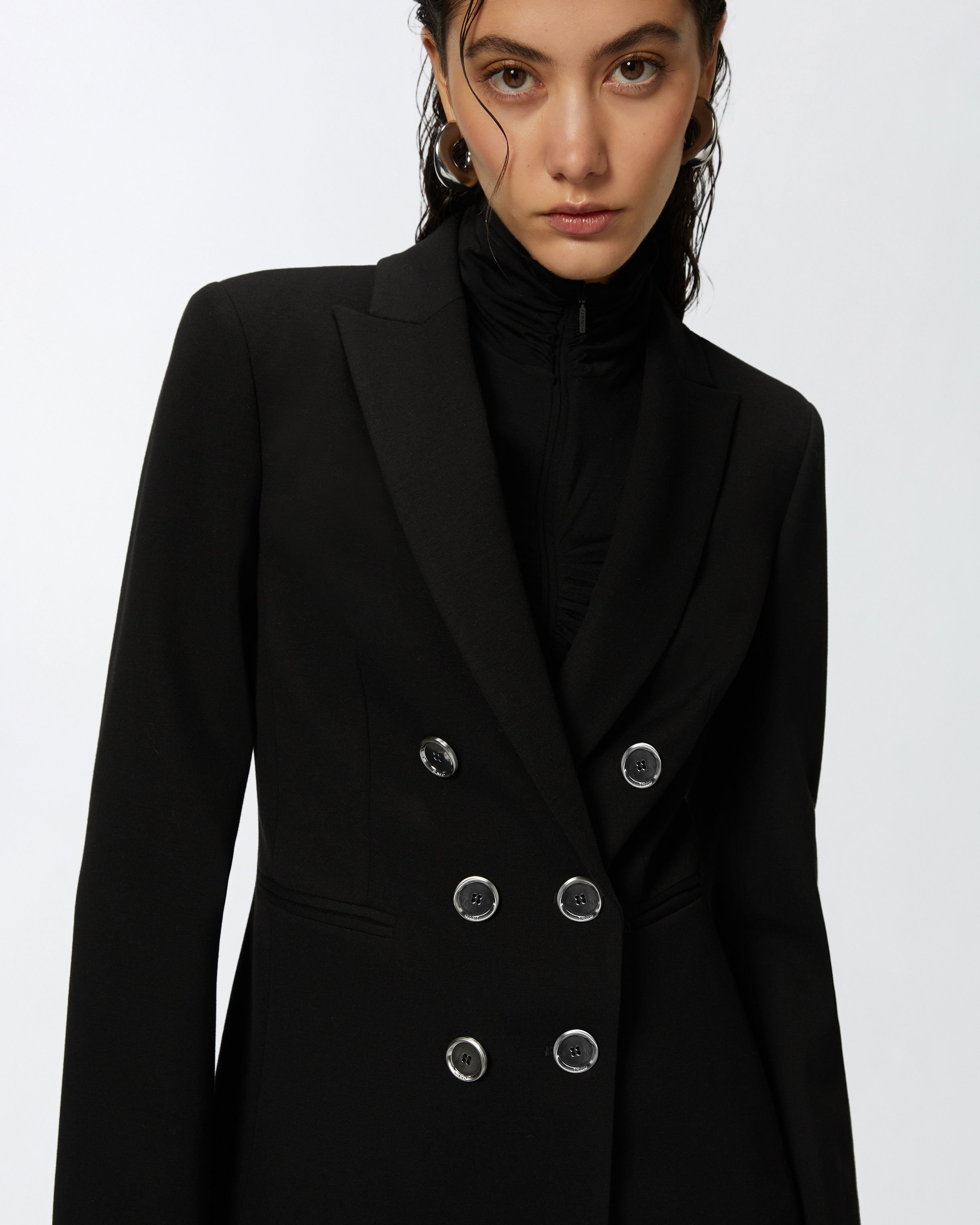 Full Milano-knit technical fabric blazer 3