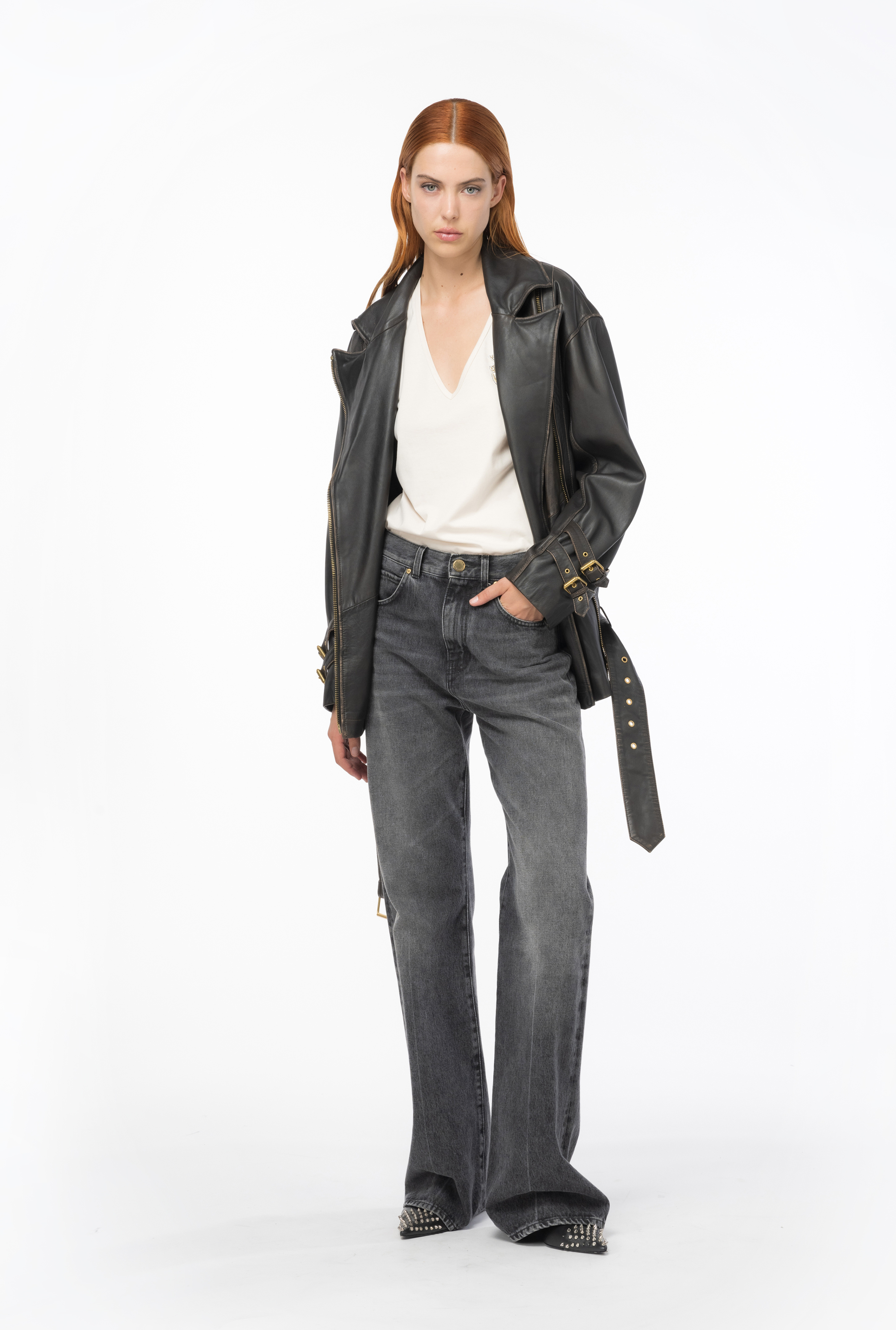 Футболка с логотипом Love Birds из страз - БЕЛЫЙ - large