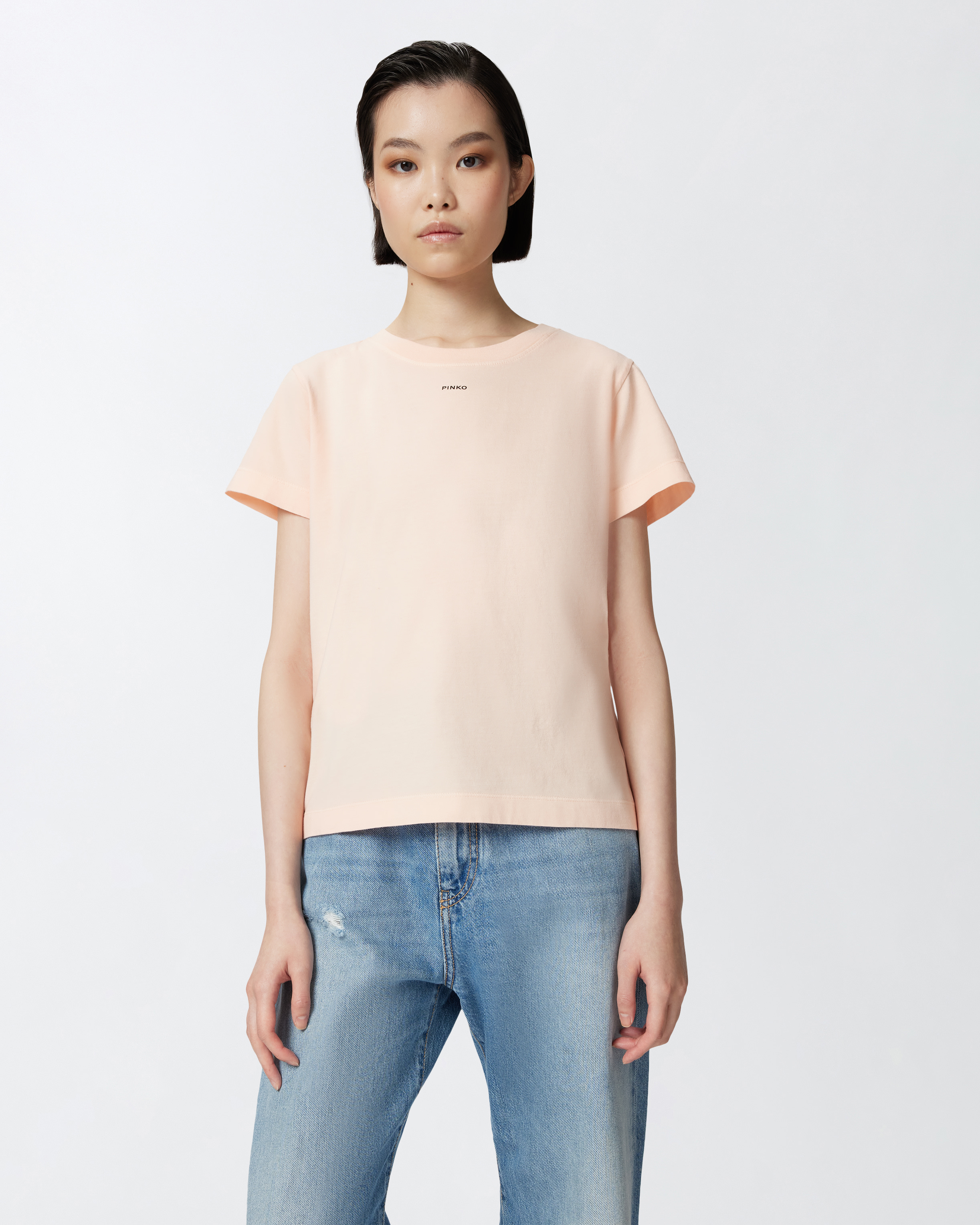 Pinko T-shirts And Polos In Rose-châtaigne Pâle