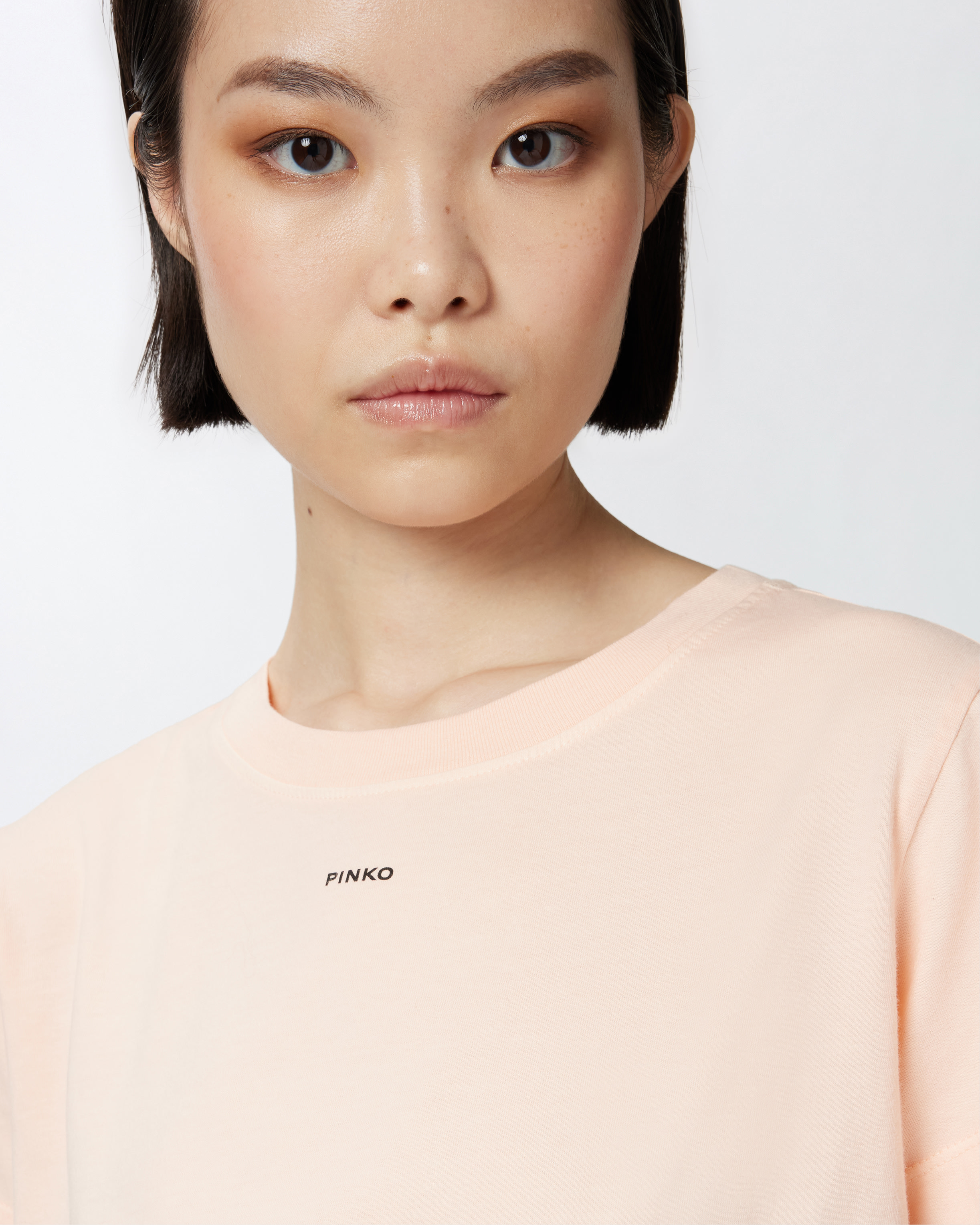 Pinko T-shirts And Polos In Rose-châtaigne Pâle
