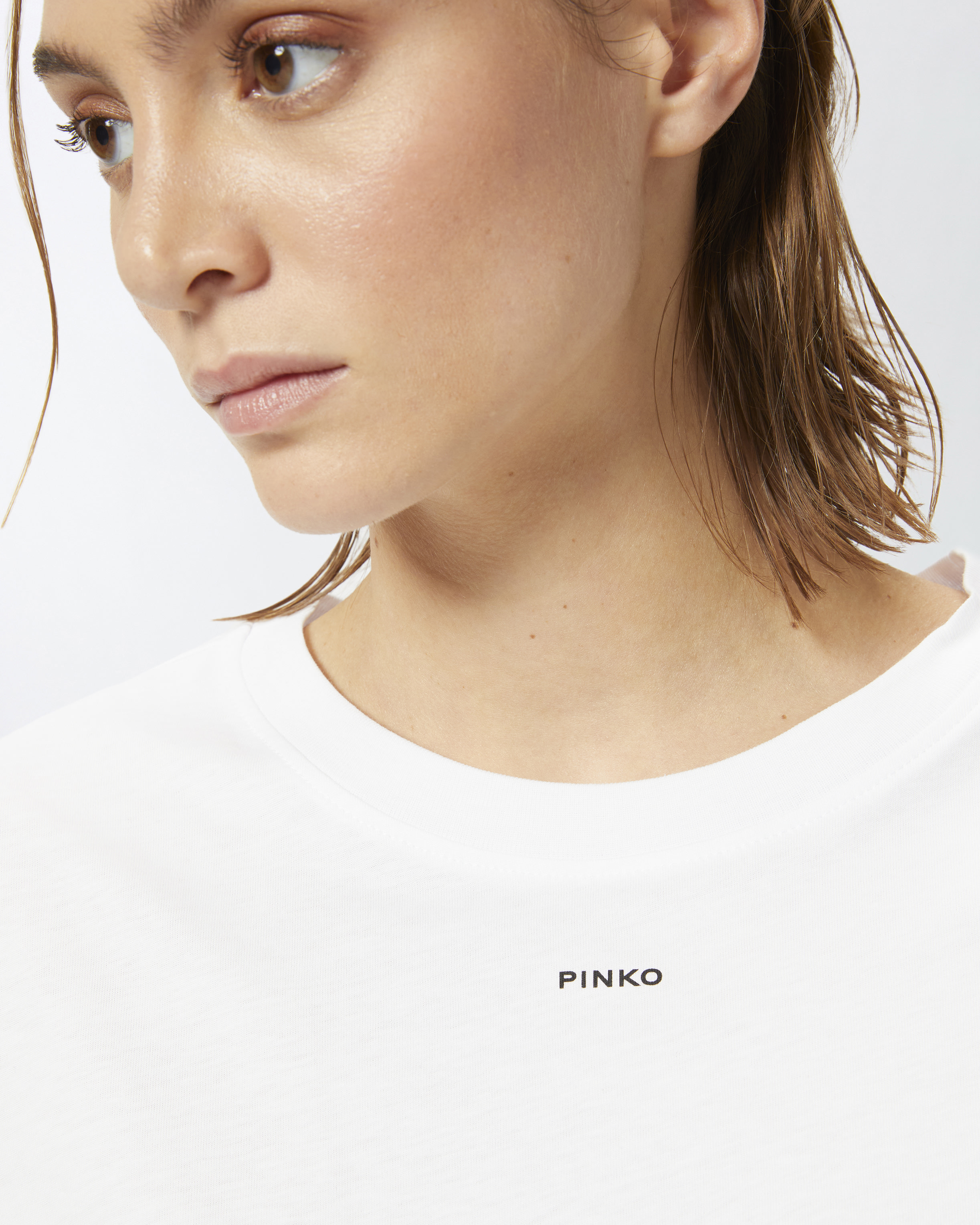 Tシャツ・カットソー PINKO Woman T-Shirt White 100373A228 Z04 T-shirt donna maniche corte PINKO 100373A228 Z04 - New