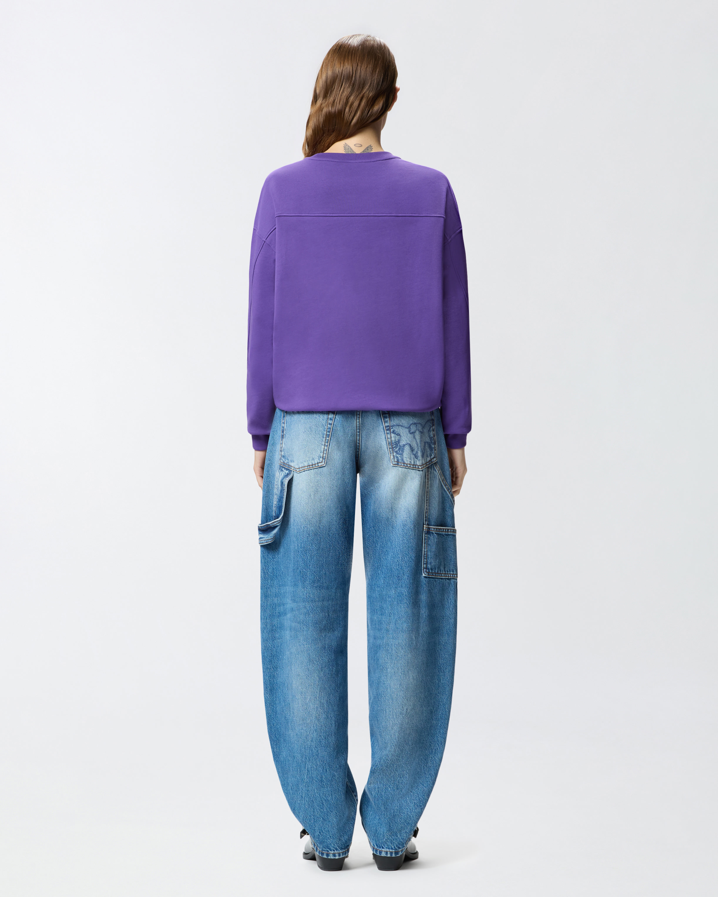 Sweat-shirt à col rond avec broderie bijou Love Birds 2