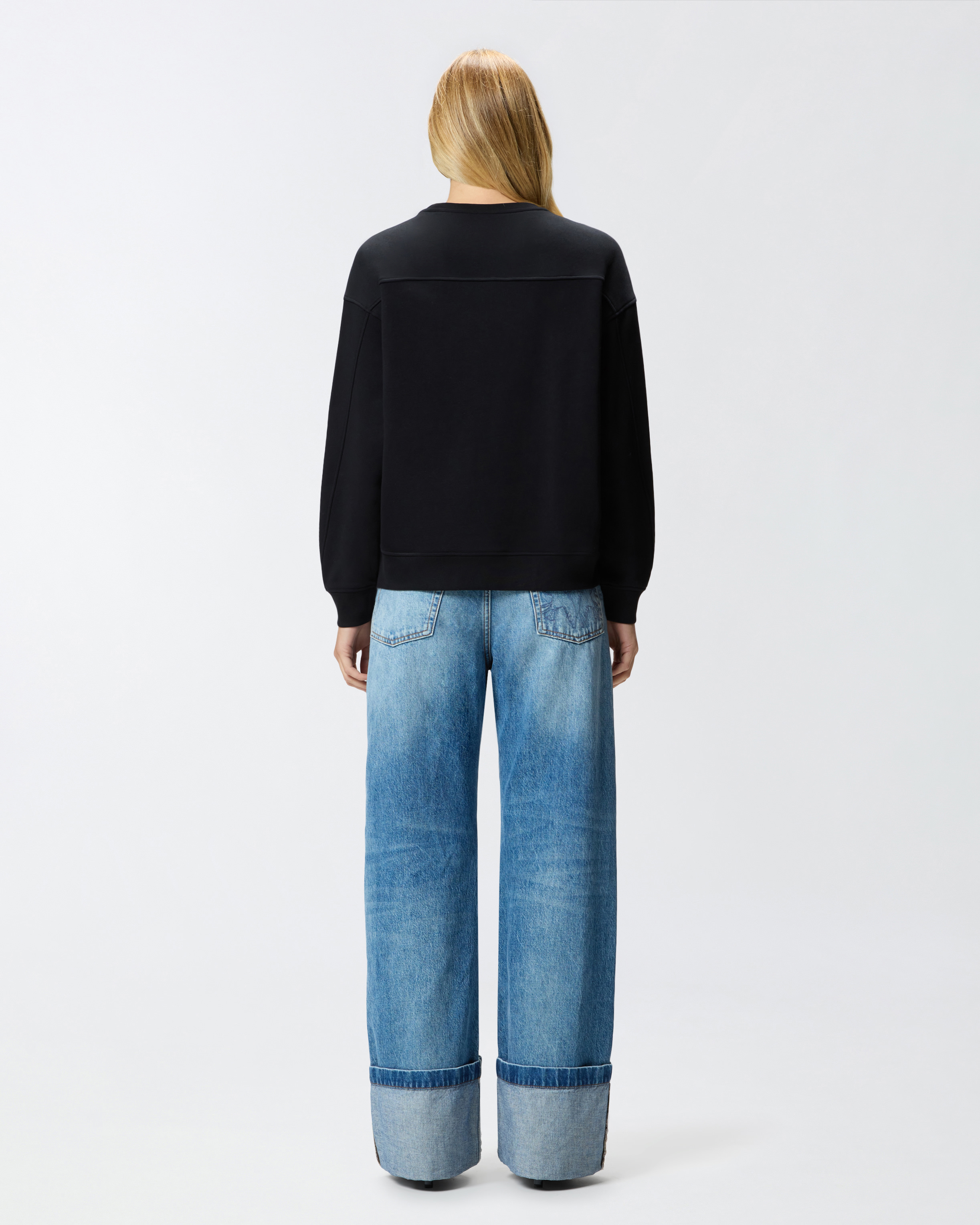 Sweat-shirt à col rond avec broderie bijou Love Birds 2