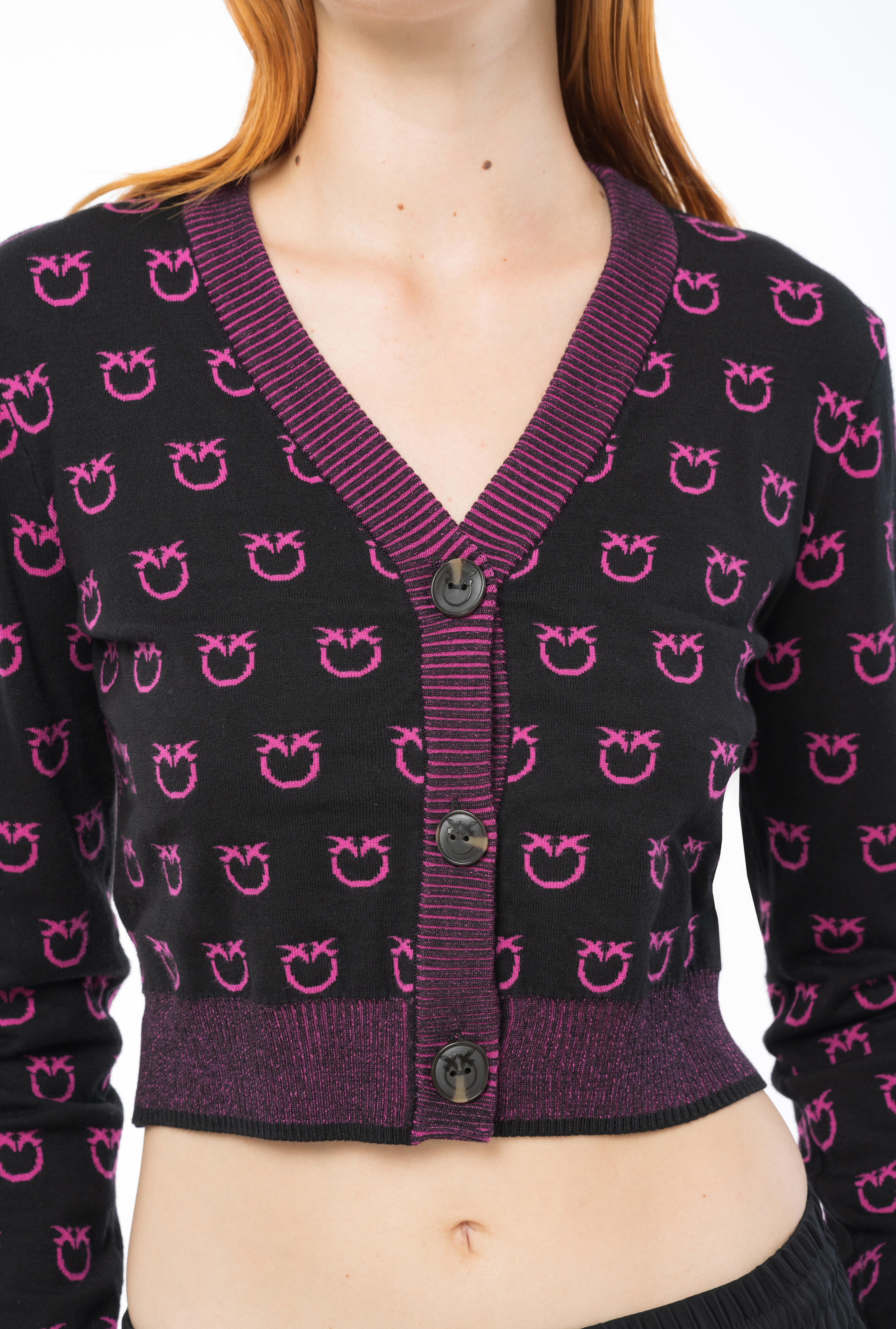 Monogram jacquard pullover PINKO → Shop Online