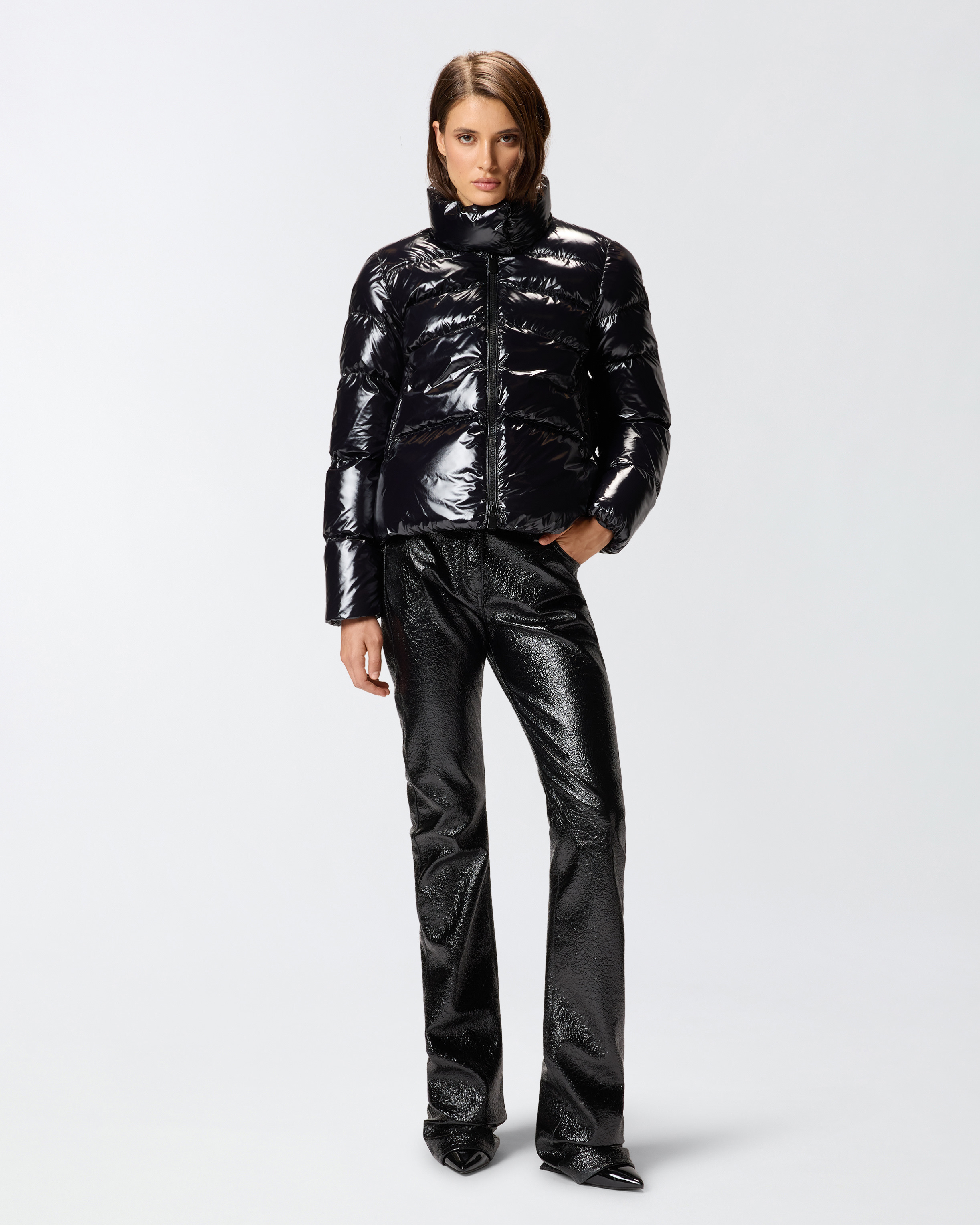 Caban-Steppjacke aus Crystal-Nylon 1