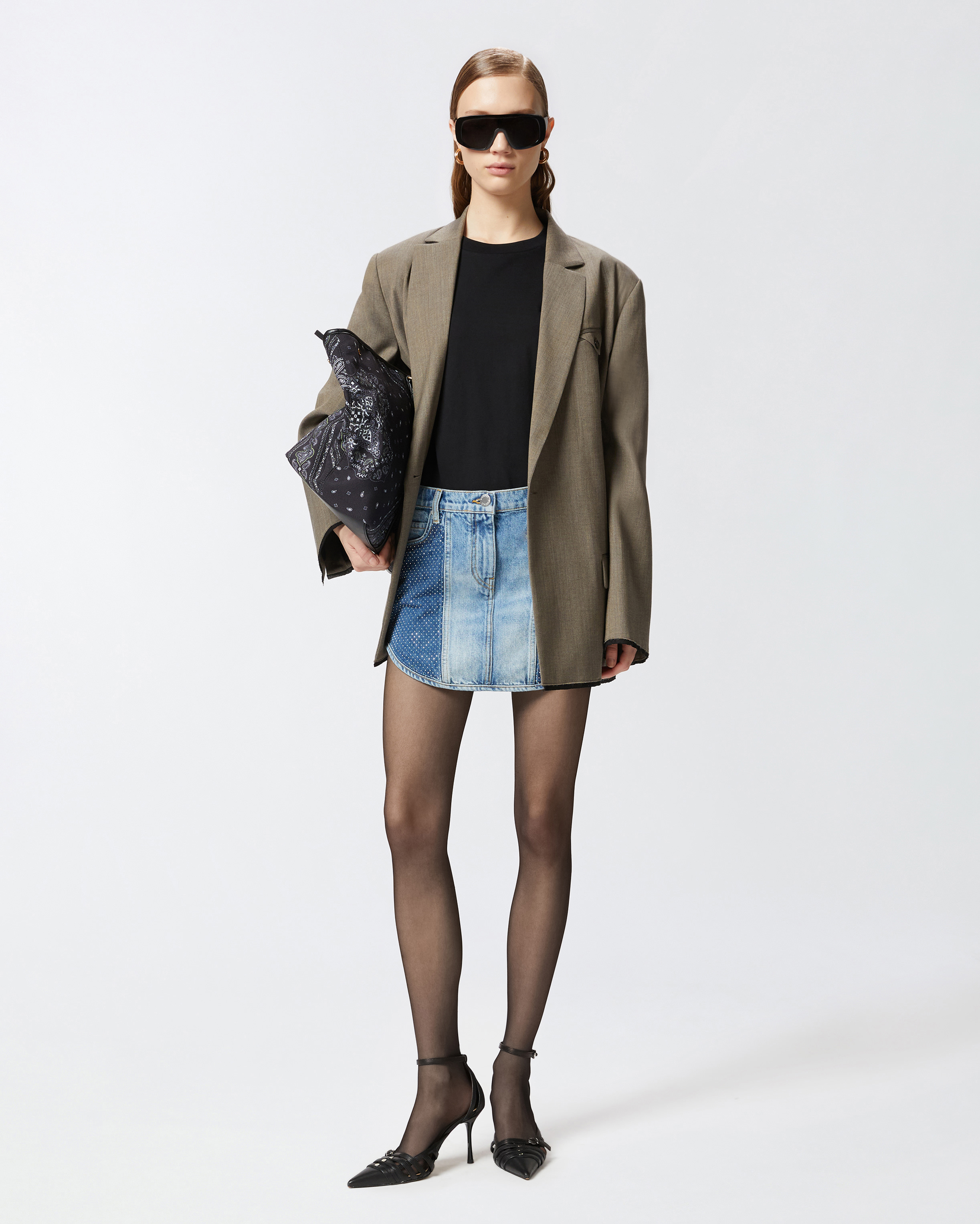 Pinko Bussolotto T-shirt Jersey In Limo Black