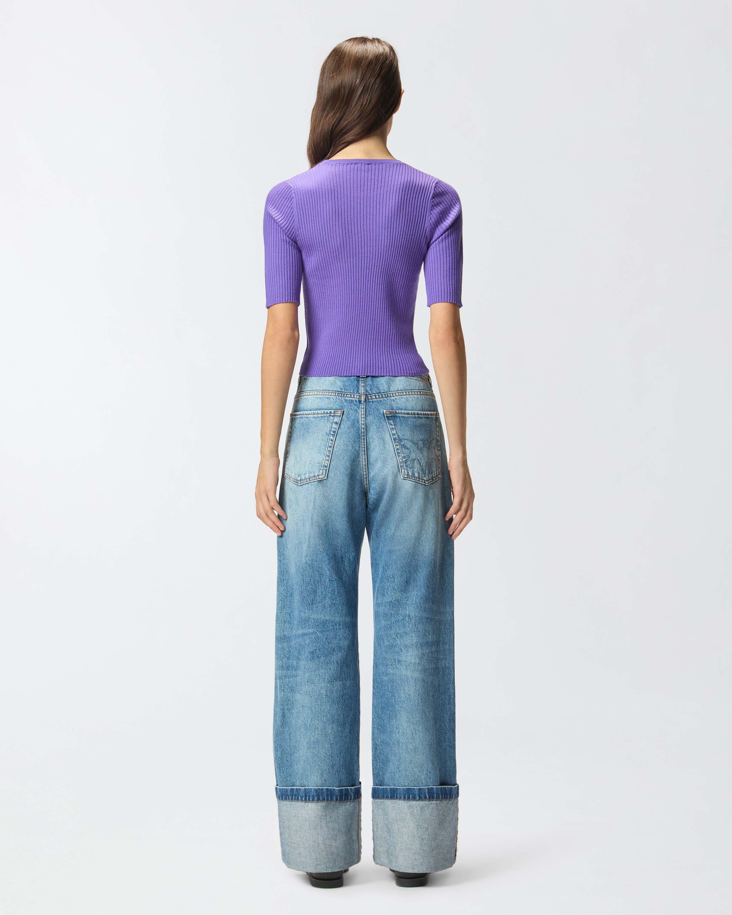 ウール ロゴ入りショートスリーブセーター 2