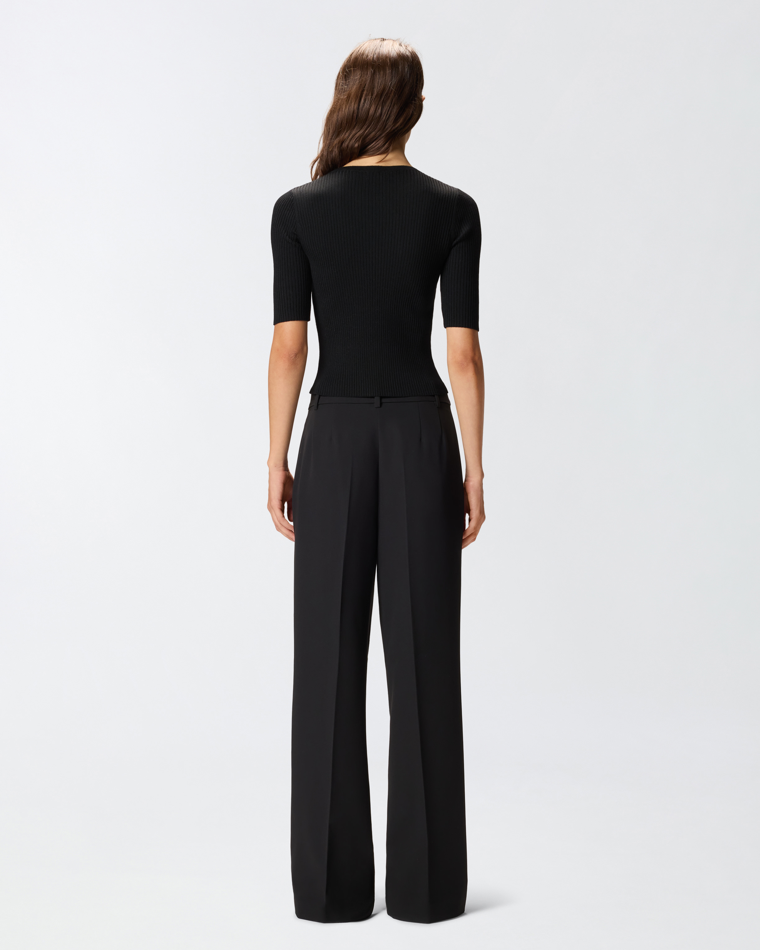 Лонгслив в рубчик с прозрачным логотипом Love Birds 3